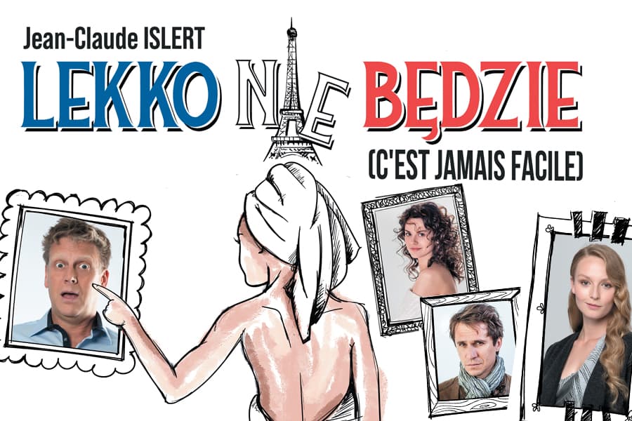 Grafika spektaklu Lekko nie będzie