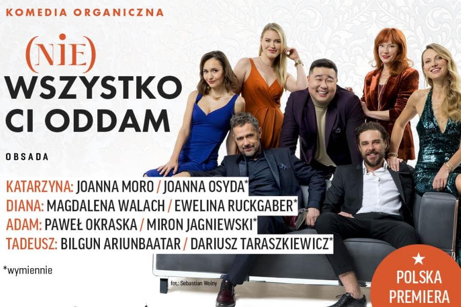 Grafika spektaklu Nie wszystko Ci Oddam